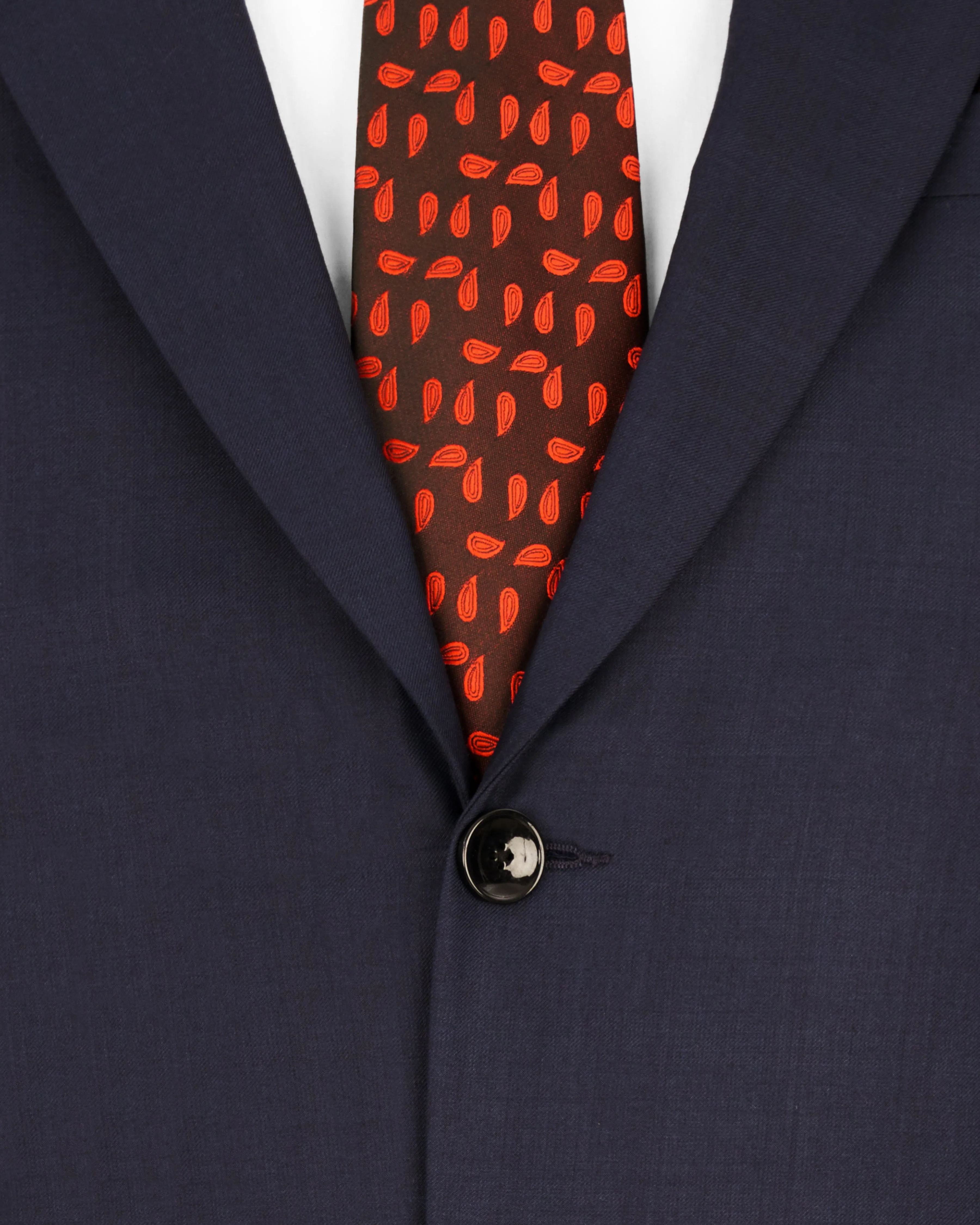 Thunder Navy Blue Single Breasted Blazer