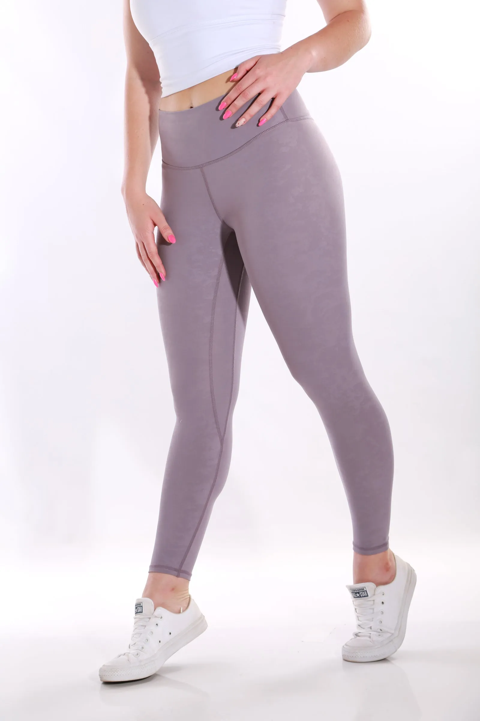 TNG Lulu  - Buttery  soft Yoga Pants- Camo Mauve