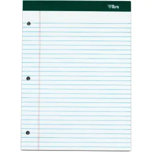 TOPS Docket 3-hole Punched Legal Ruled Legal Pads