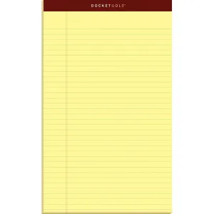 TOPS Docket Gold Legal Pads - Legal