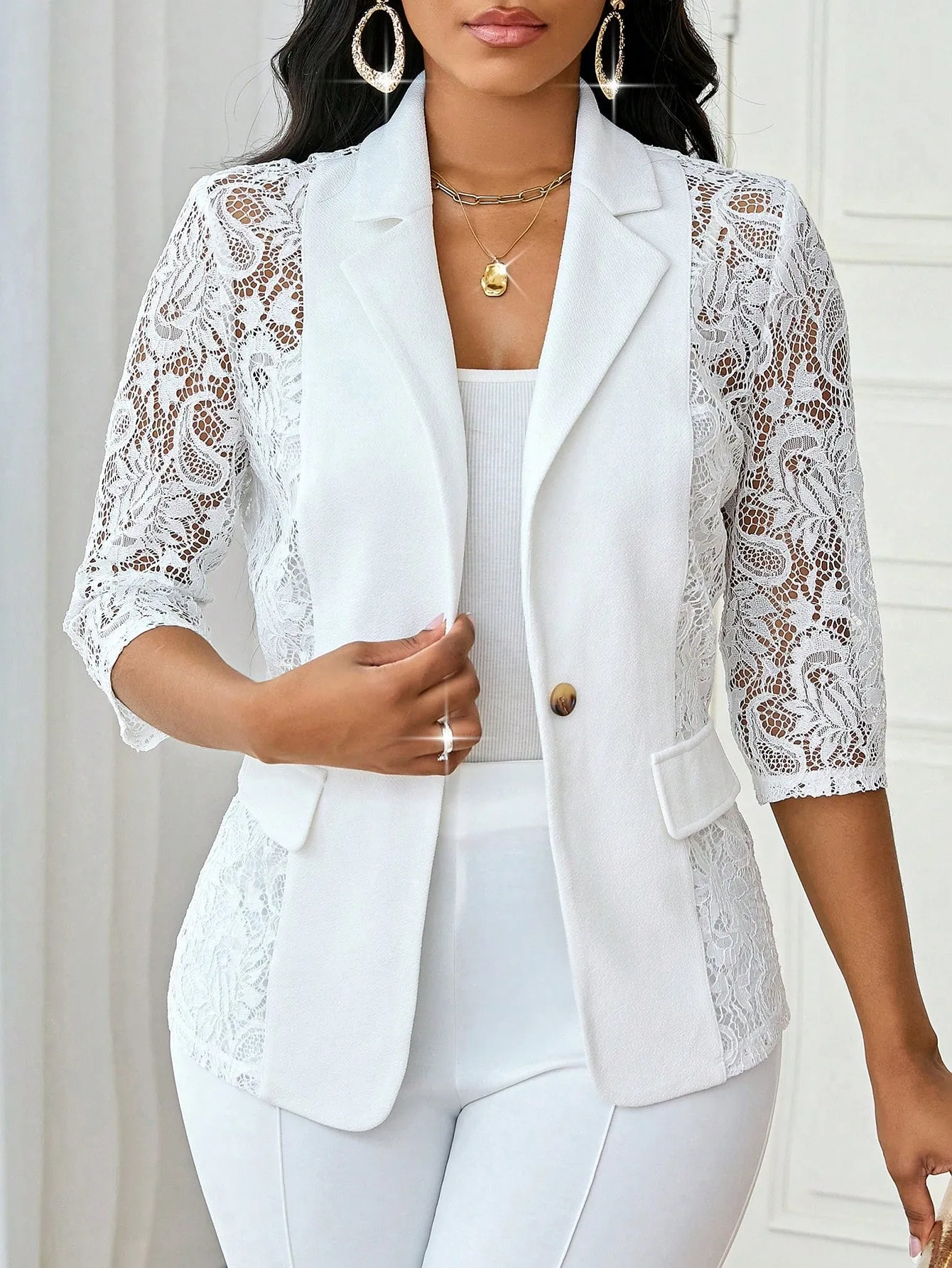 Traje Blanco Elegante para Mujer