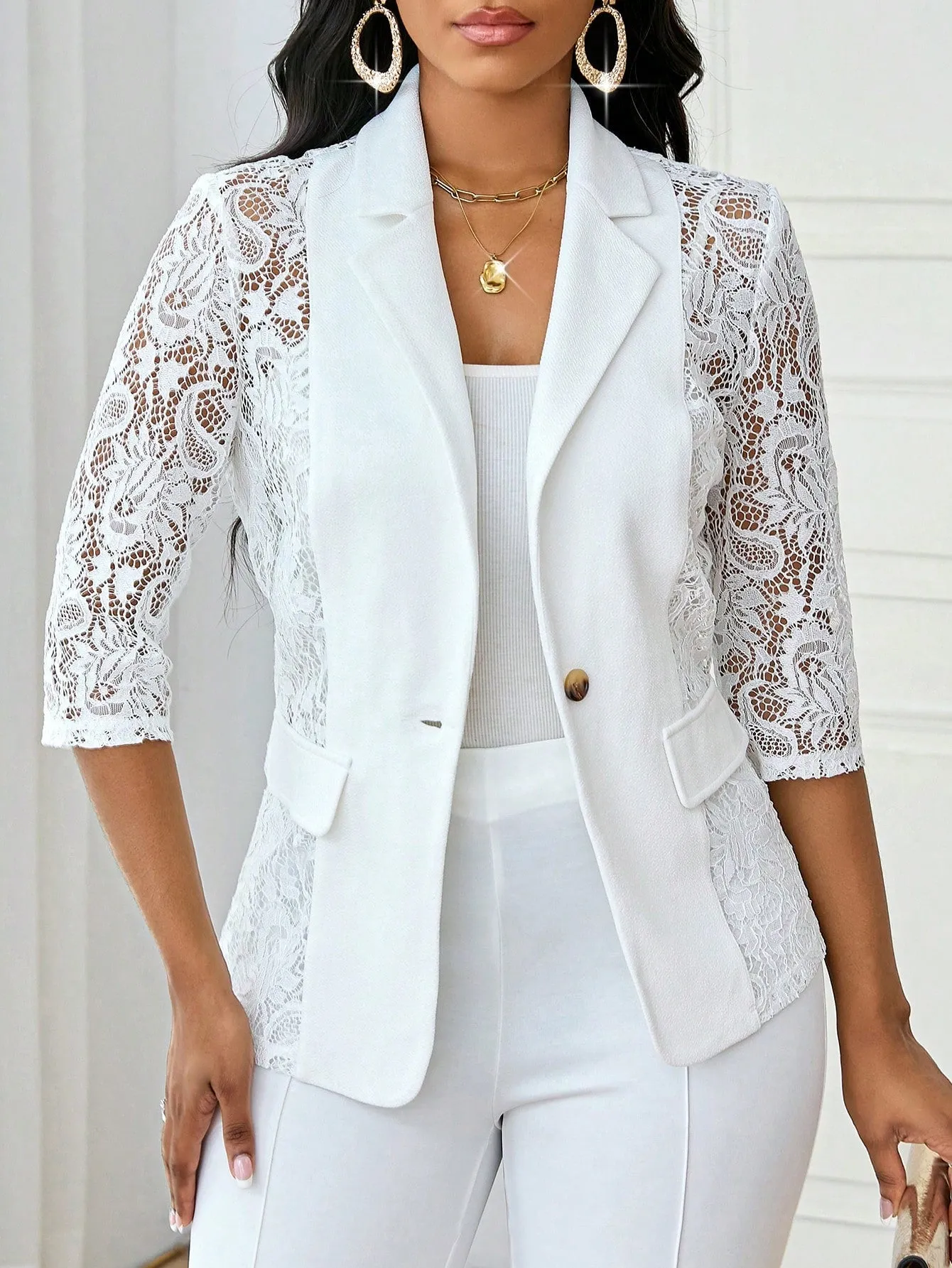 Traje Blanco Elegante para Mujer