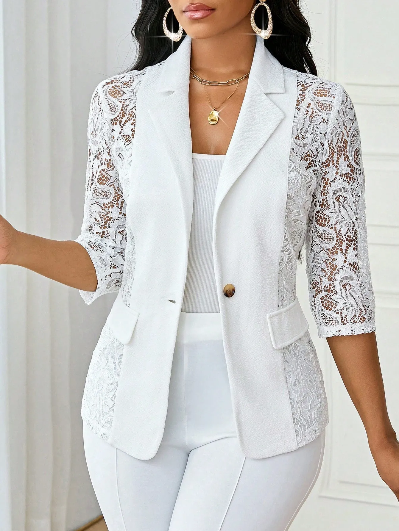 Traje Blanco Elegante para Mujer