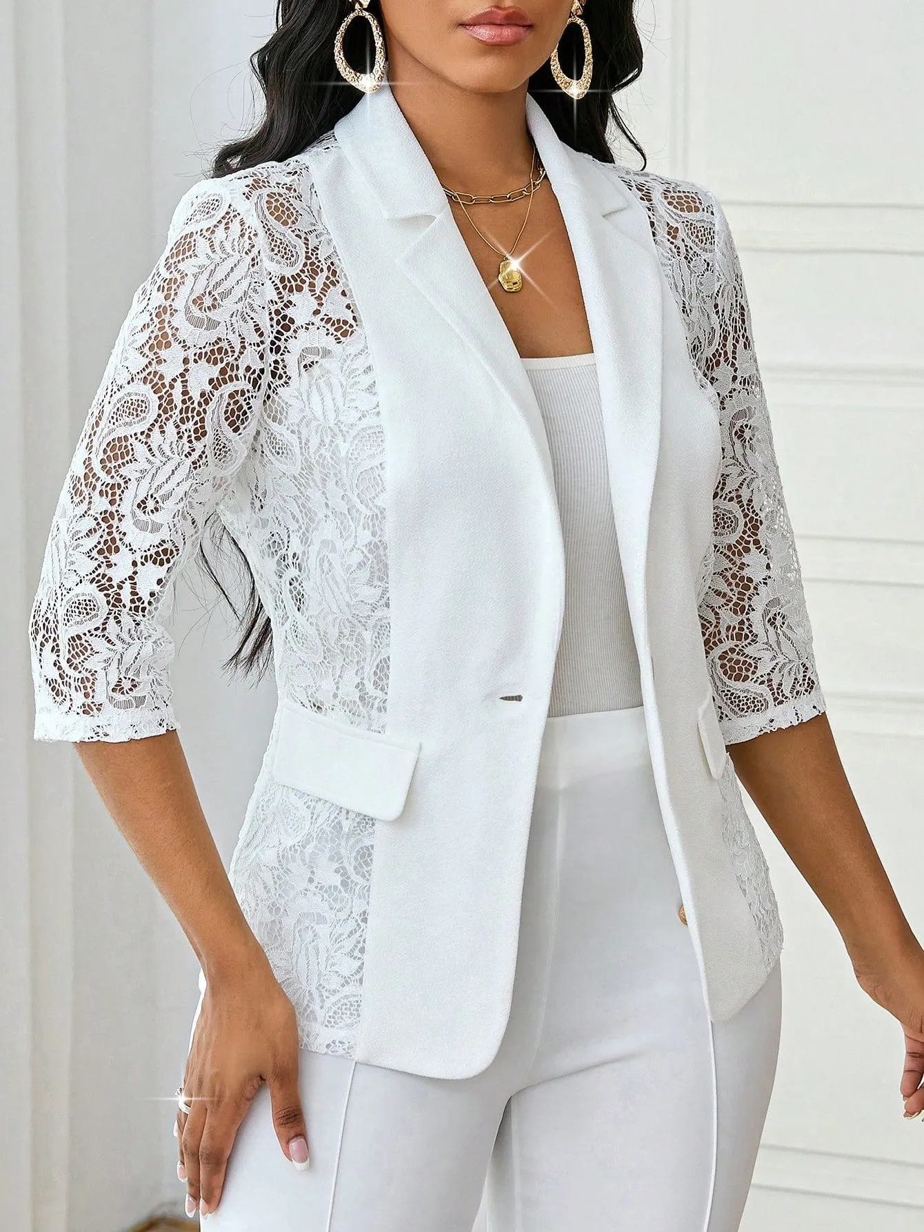 Traje Blanco Elegante para Mujer
