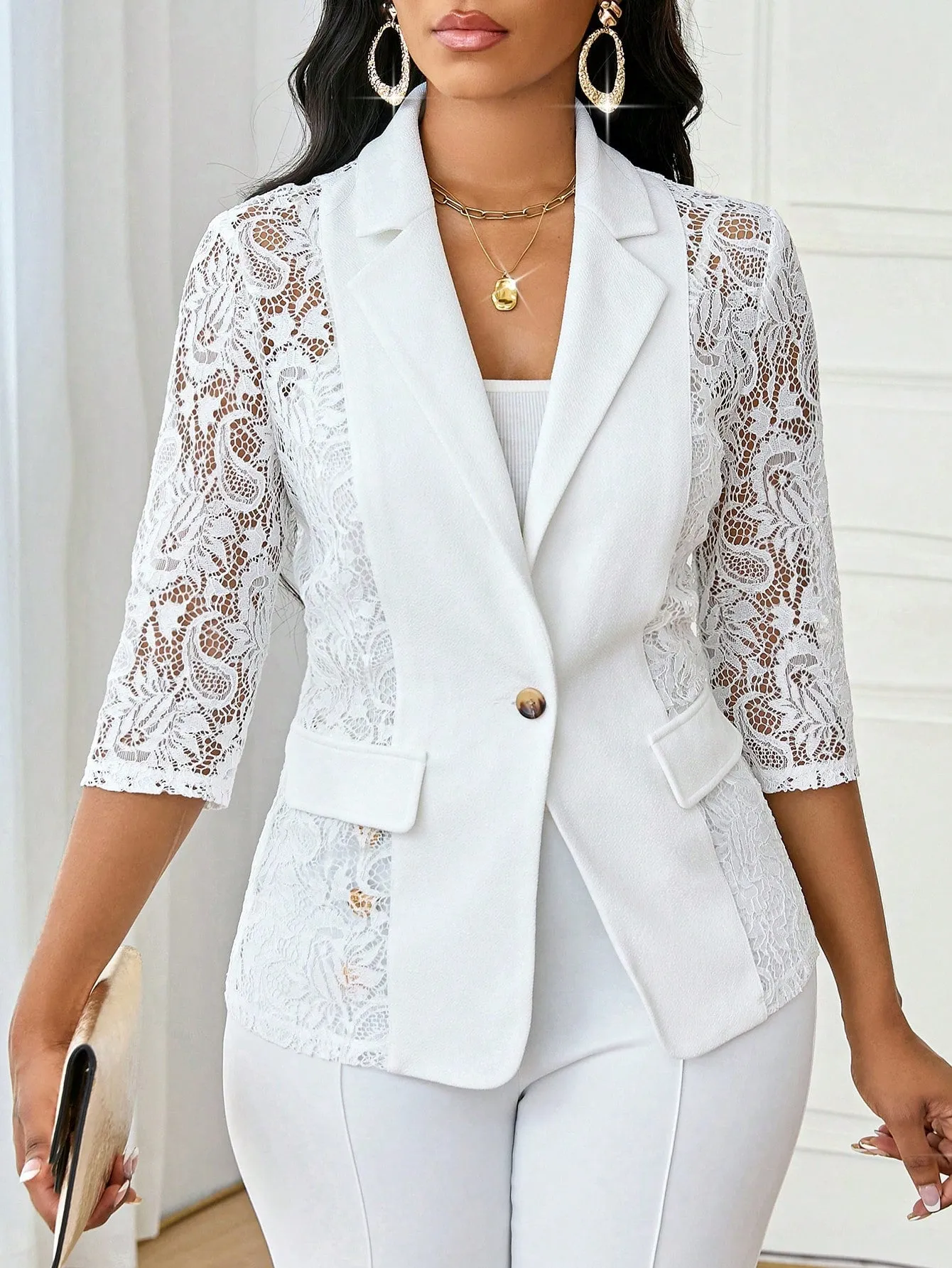 Traje Blanco Elegante para Mujer