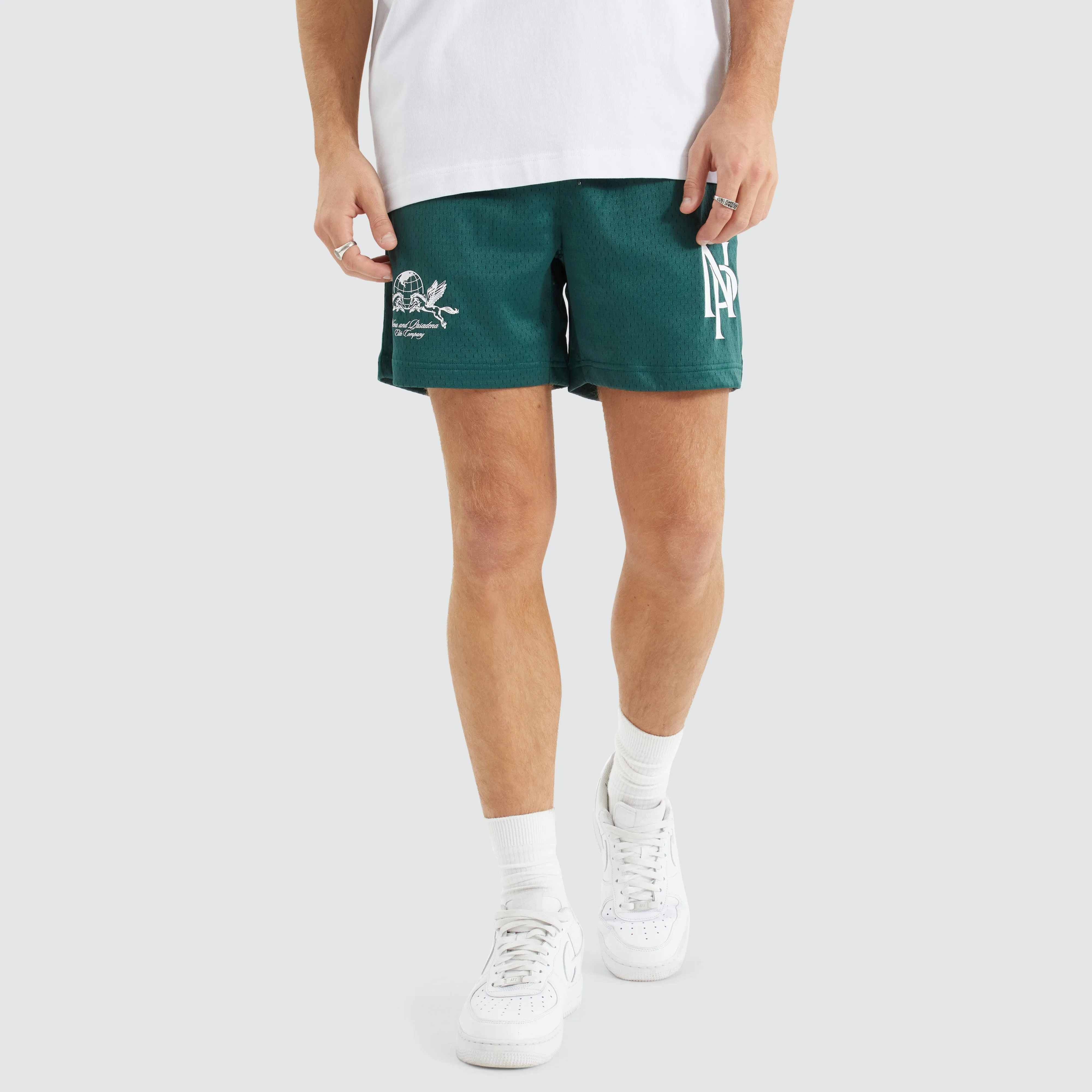 Trigger Mesh Shorts Sea Moss