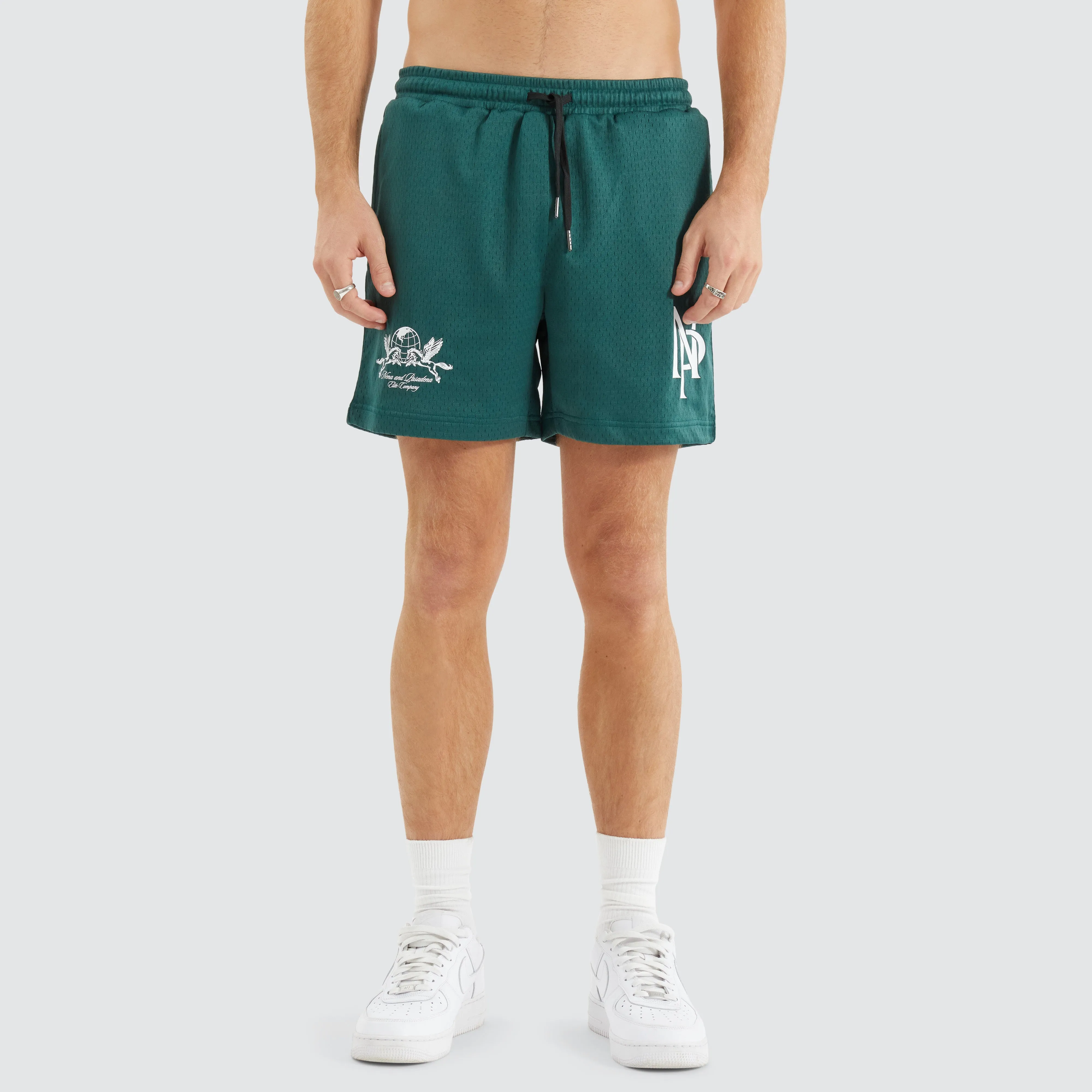 Trigger Mesh Shorts Sea Moss