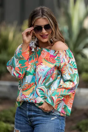 Tropical Bliss Top in Ivory