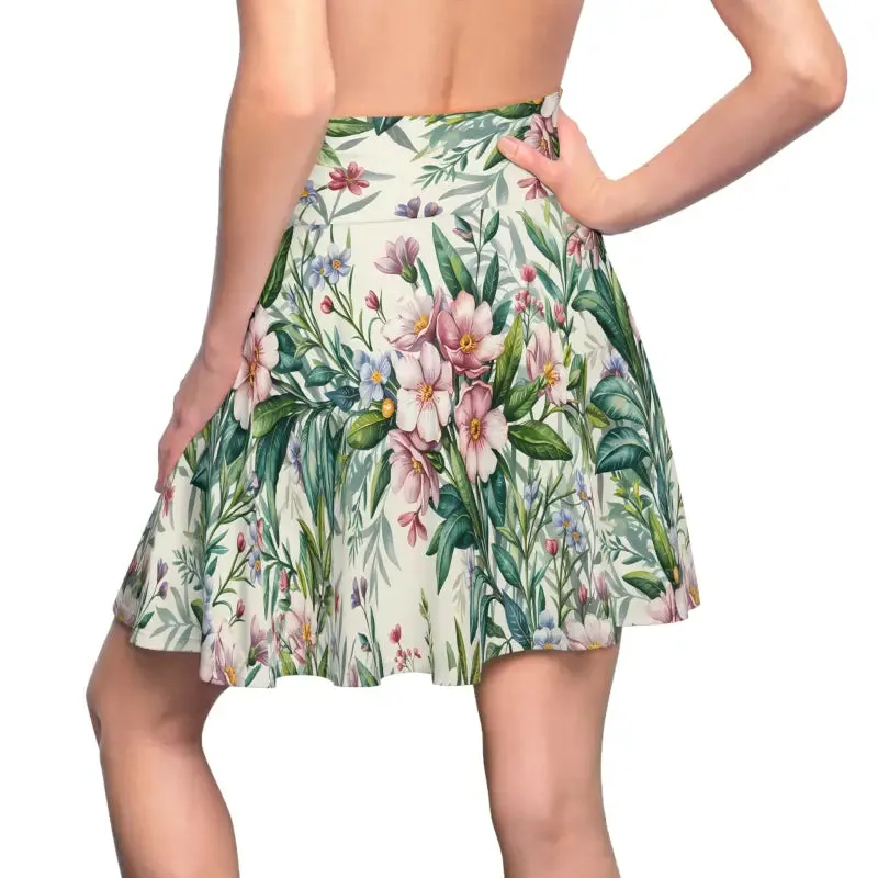 Tropical Floral Skater Skirt Perfect for Summer Style