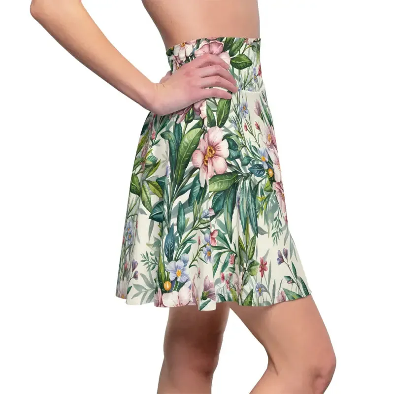 Tropical Floral Skater Skirt Perfect for Summer Style