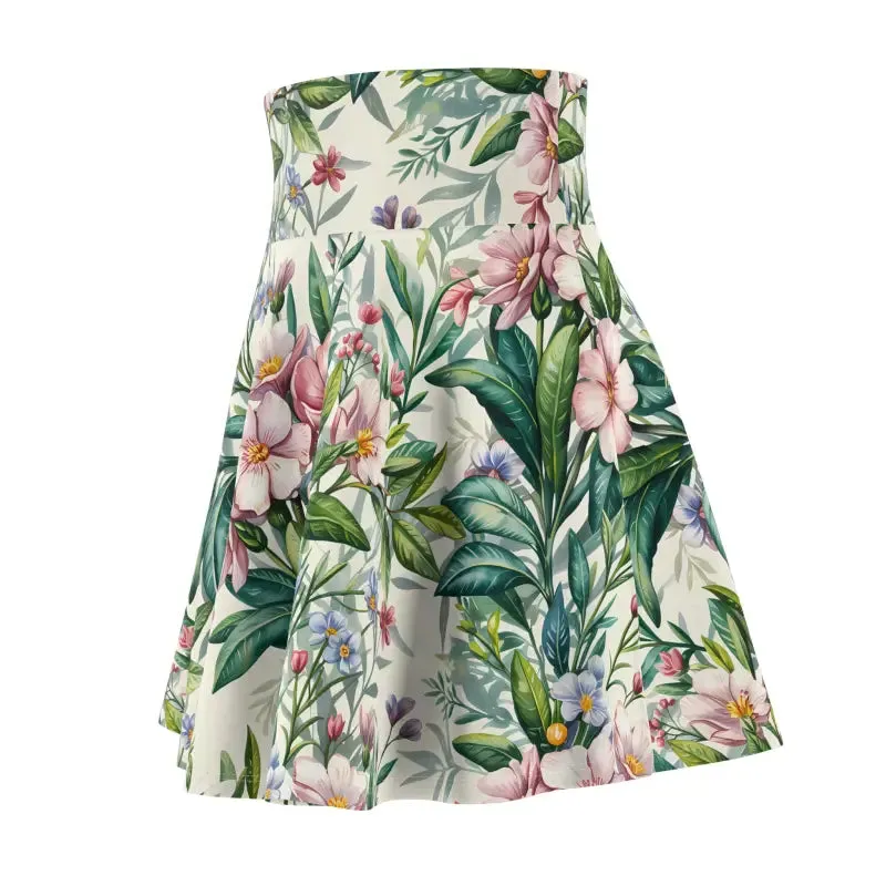 Tropical Floral Skater Skirt Perfect for Summer Style