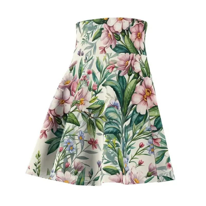 Tropical Floral Skater Skirt Perfect for Summer Style
