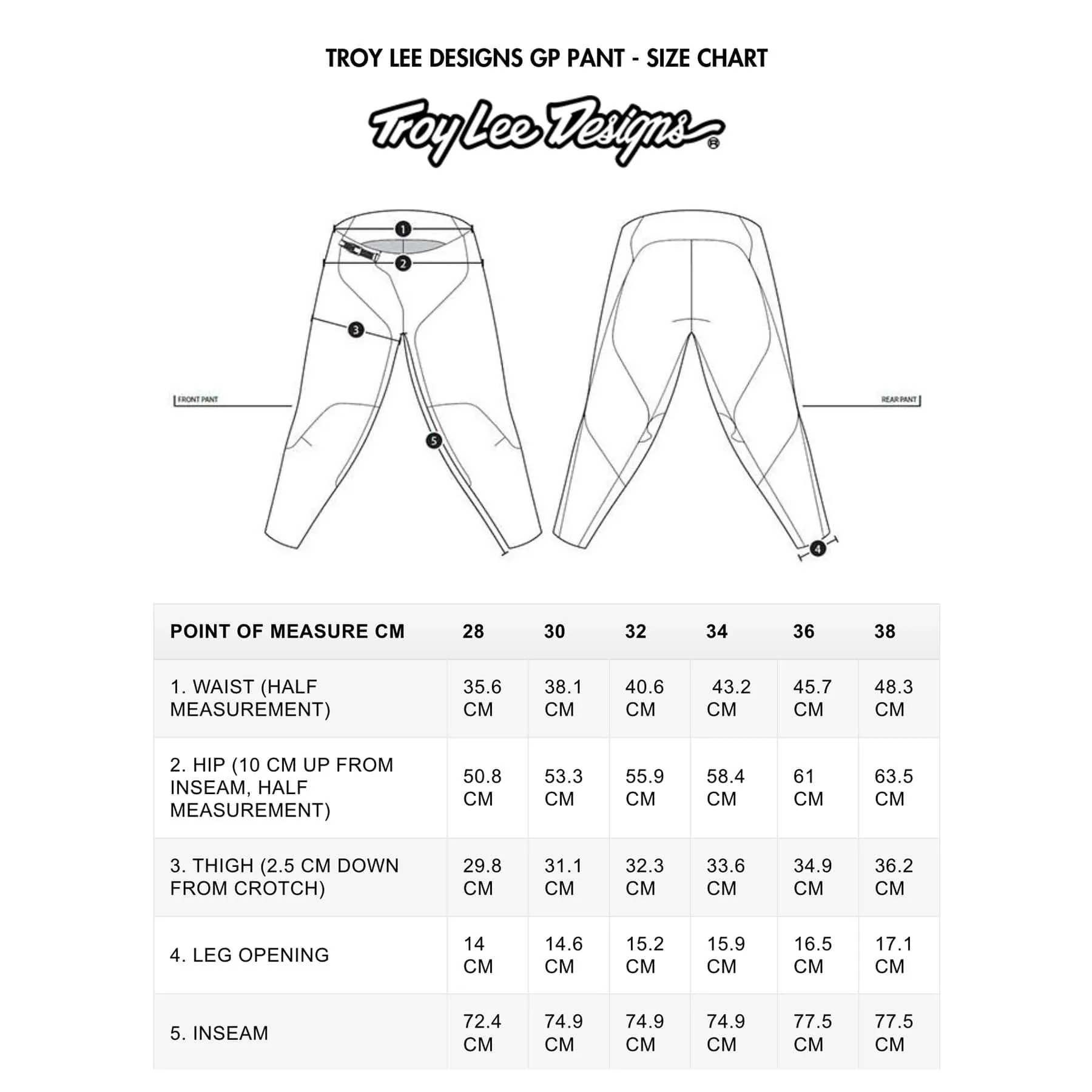 Troy Lee Designs GP Pants Mono - Royal Blue