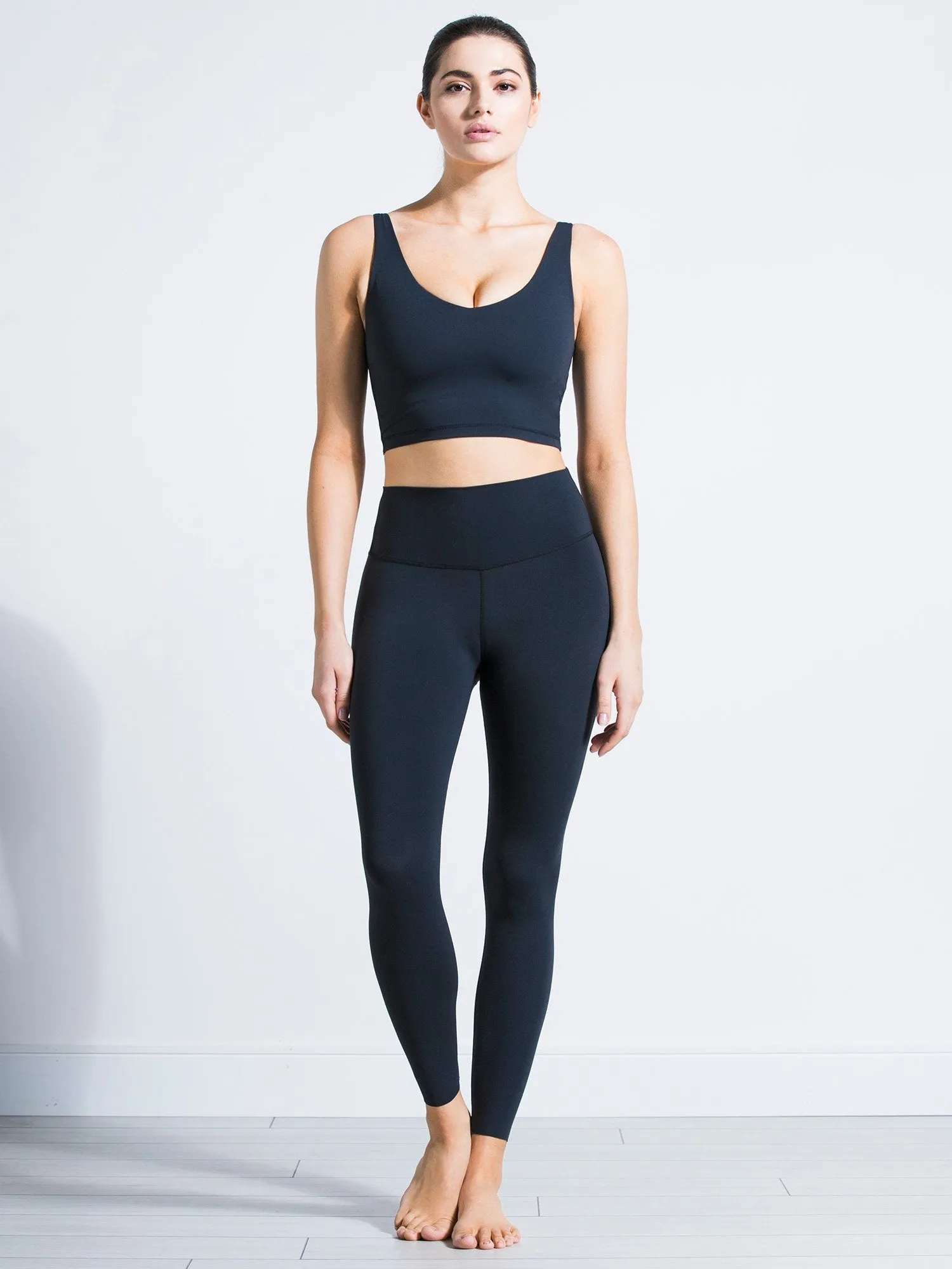 U NECK NUDE TANK, MIDNIGHT GREY