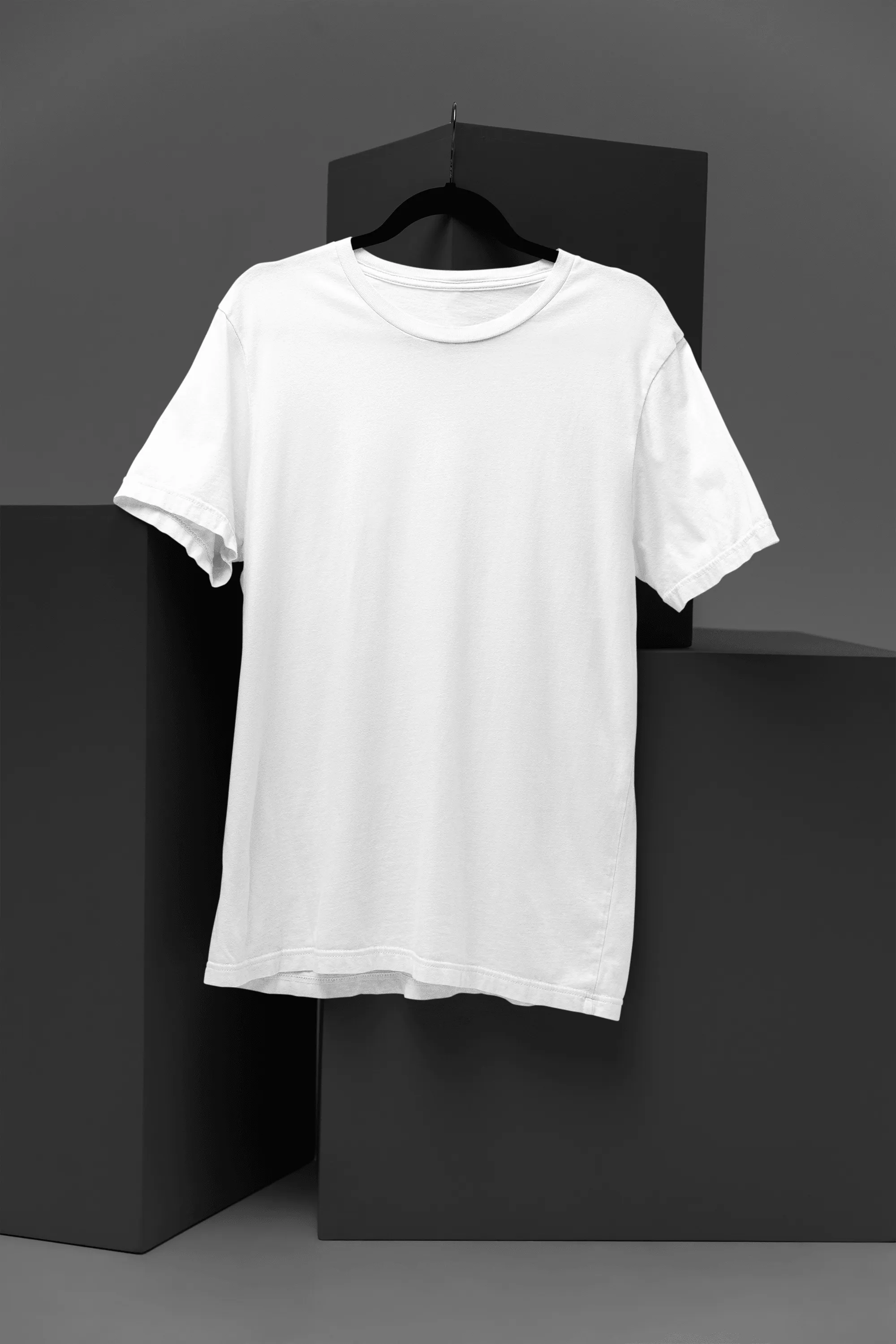 Unisex Cotton Plus Size Crew Neck T-shirts - Unit 5