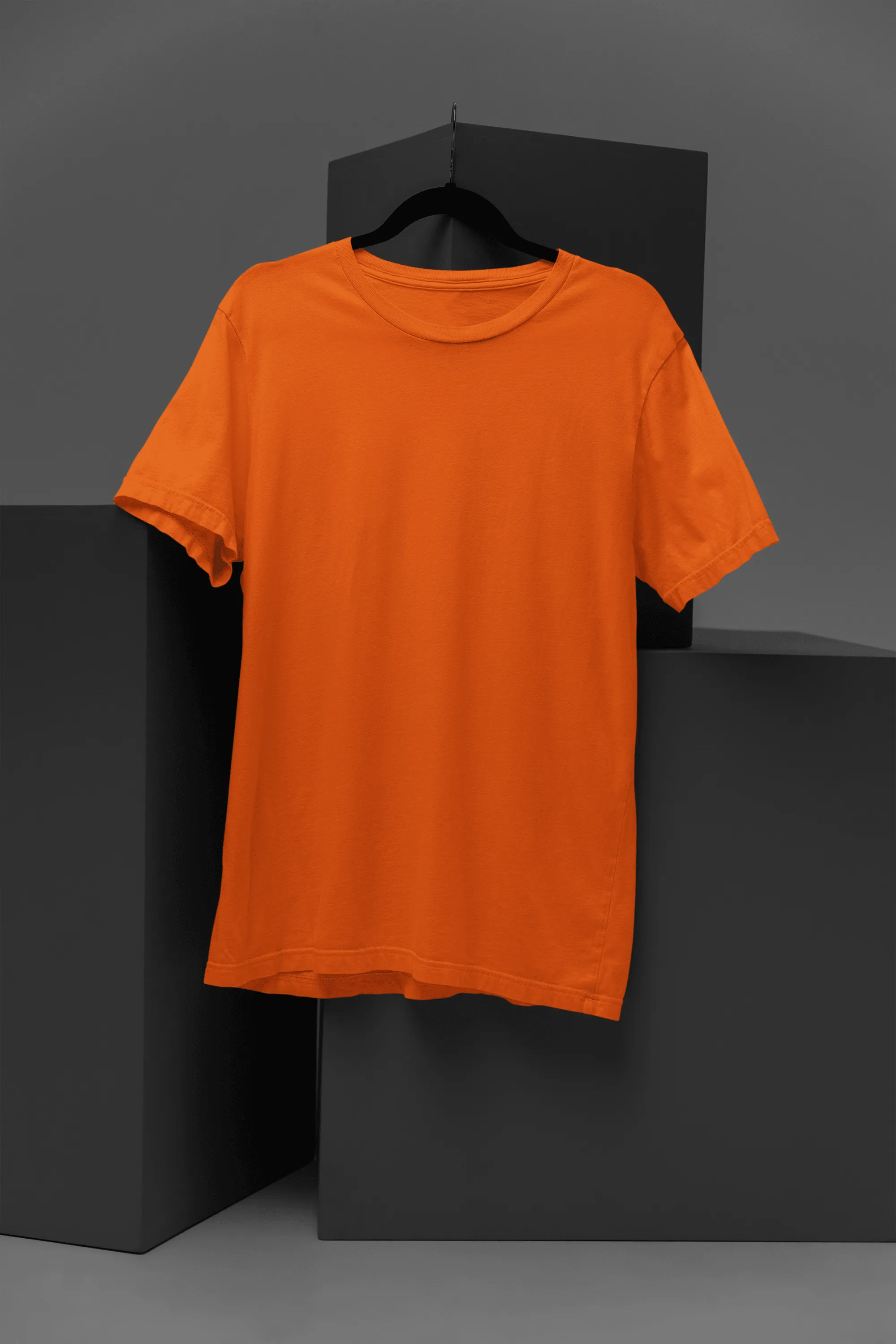 Unisex Cotton Plus Size Crew Neck T-shirts - Unit 5
