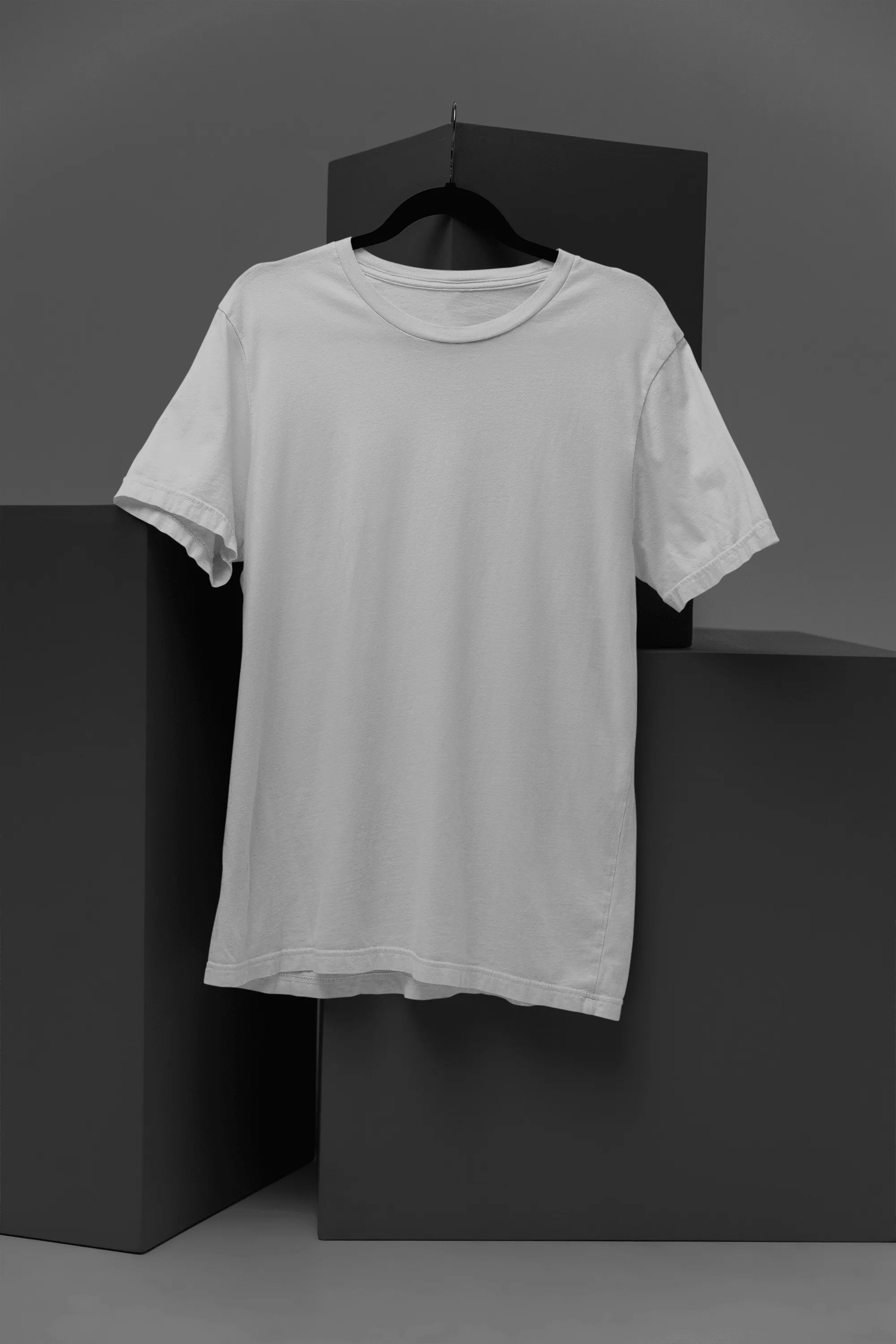 Unisex Cotton Plus Size Crew Neck T-shirts - Unit 5