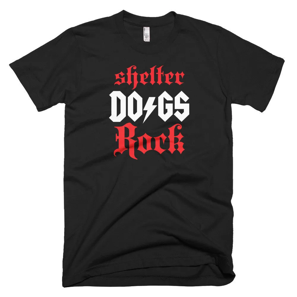 Unisex "Shelter Dogs Rock" Dog Lover's Tee