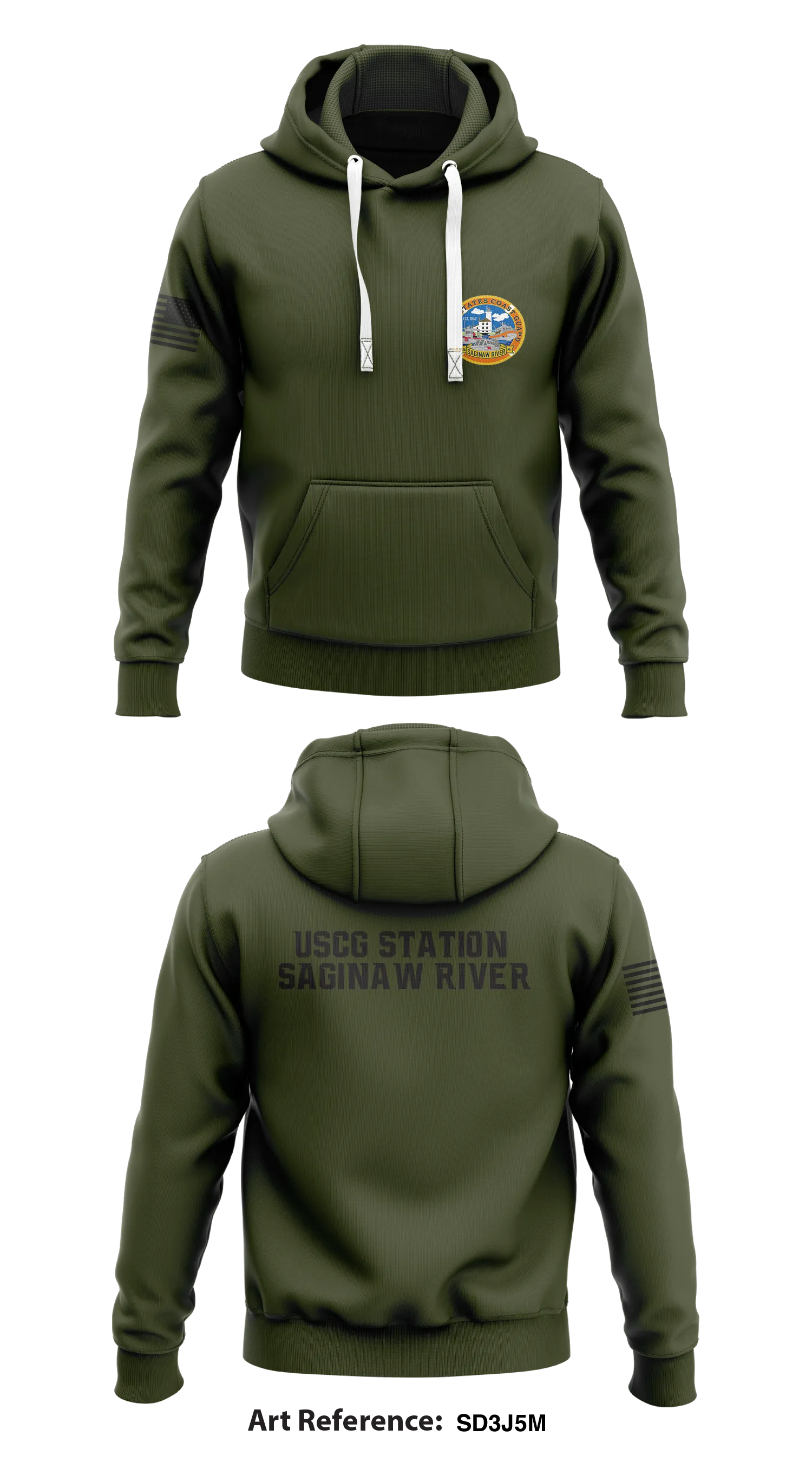 USCG Station Saginaw River Store 1  Core Men's Hooded Performance Sweatshirt - sD3j5m