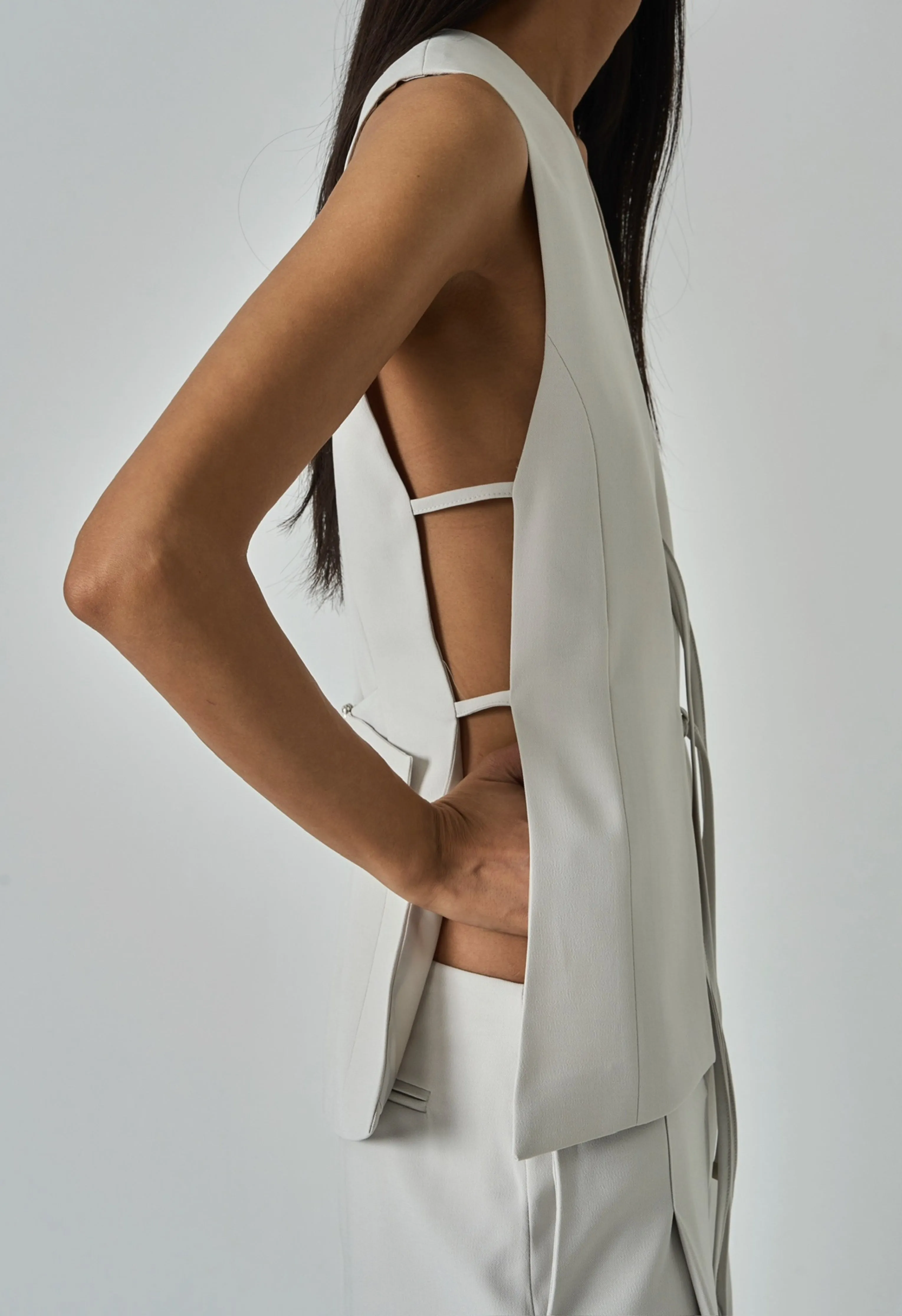 Veronica Vest in Ecru