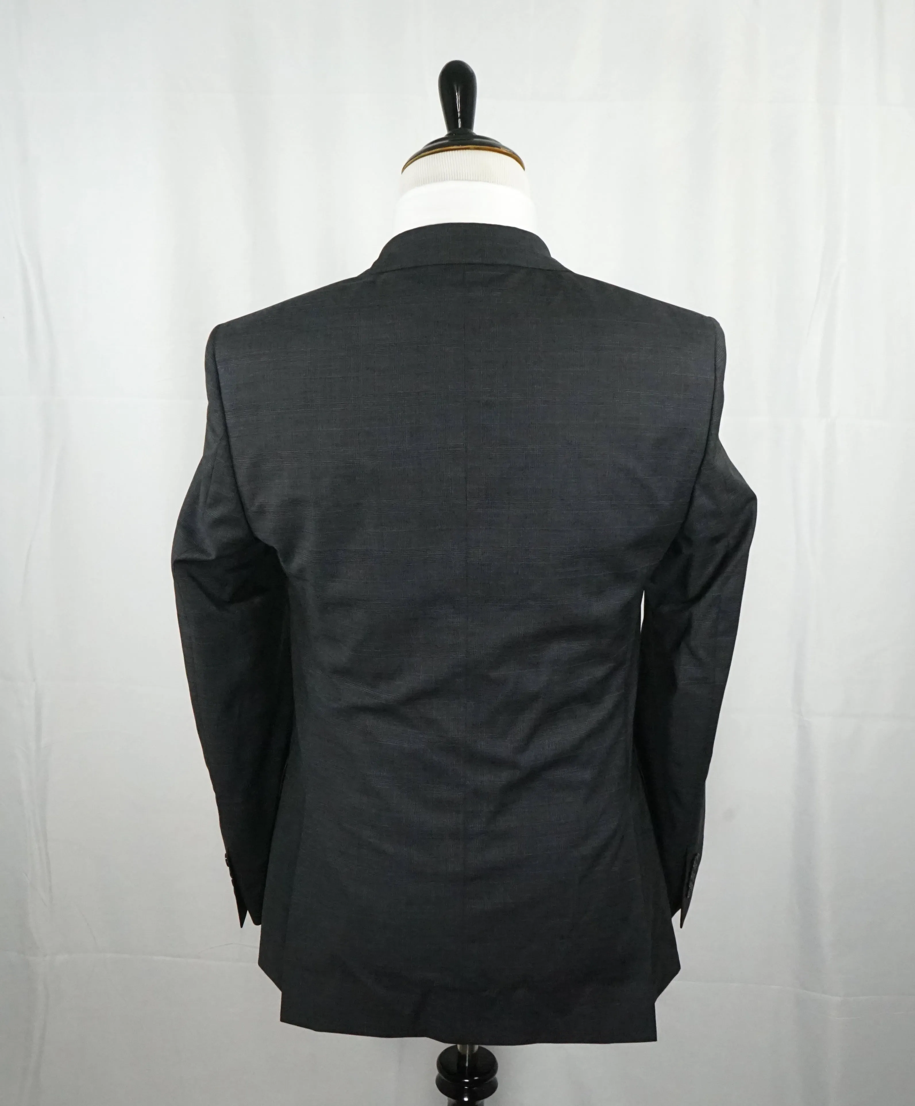 VERSACE COLLECTION - Gray Prince of Wales Check Plaid Suit - 38L