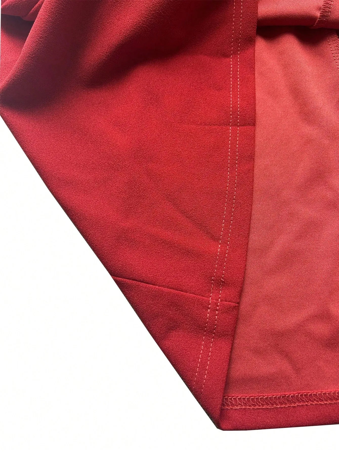 Vestido largo rojo de manga larga para el Día de San Valentín