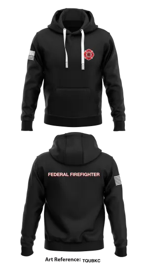 Veteran Affairs Fire Department-Bath, NY Store 1  Core Men's Hooded Performance Sweatshirt - TQUBKC