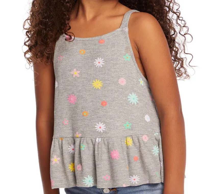 Waffle Knit Flowers Amelia Tank Top || Chaser