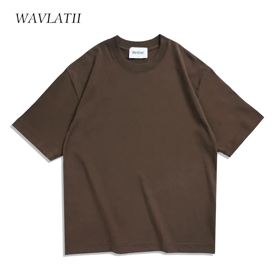WAVLATII Oversized Summer T-Shirts