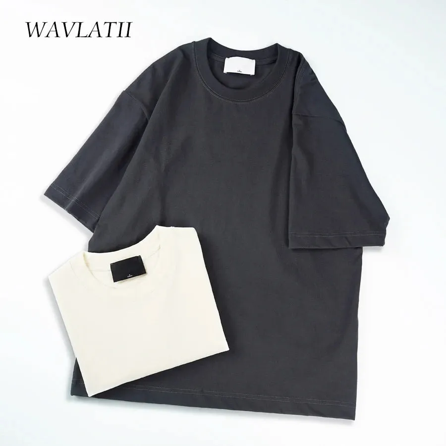 WAVLATII Oversized Summer T-Shirts