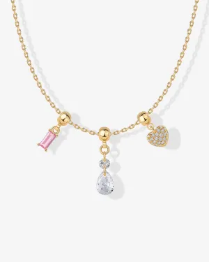 Whimsy Heart Charm Necklace