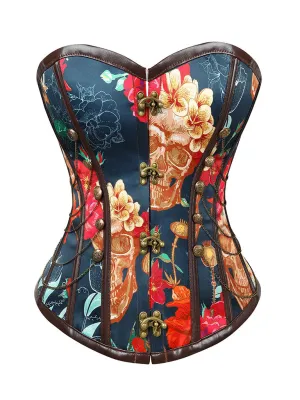 Women‘s Floral Corset Top Strapless Waist Trainer