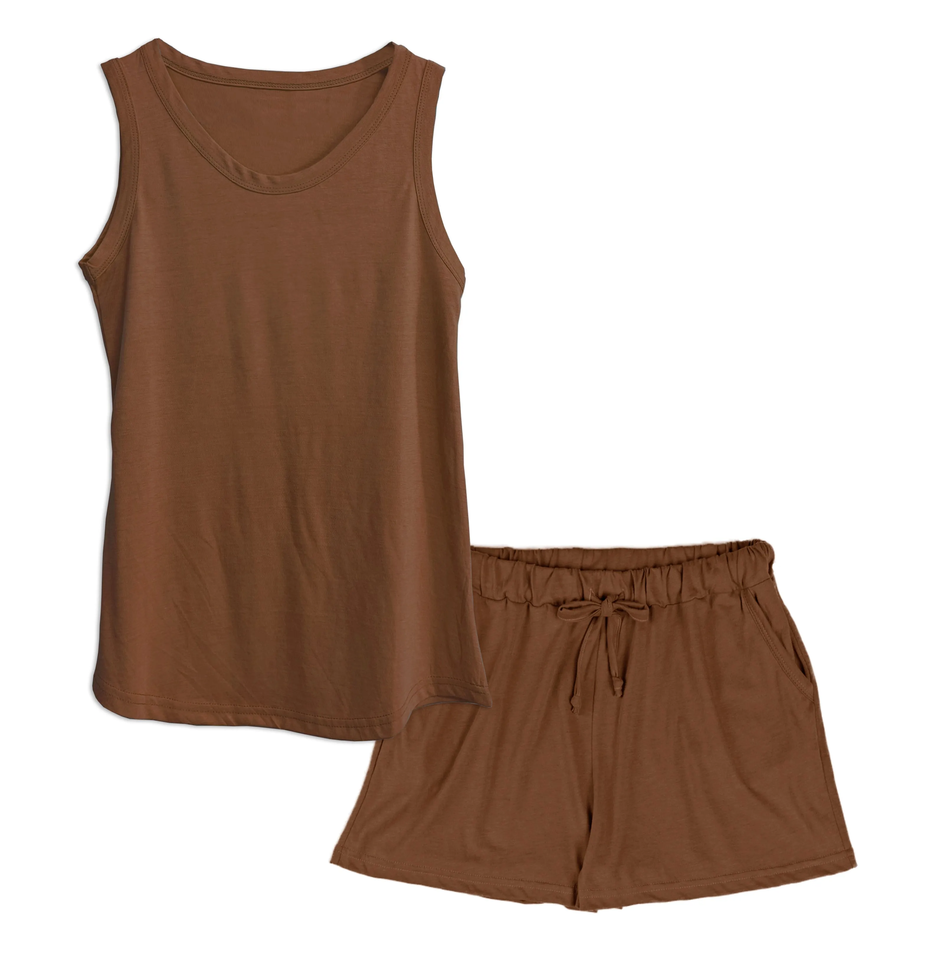 Women's Flowy Tank   PJ Shorts Set in Modal/Cotton Blend