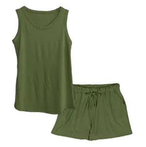 Women's Flowy Tank   PJ Shorts Set in Modal/Cotton Blend