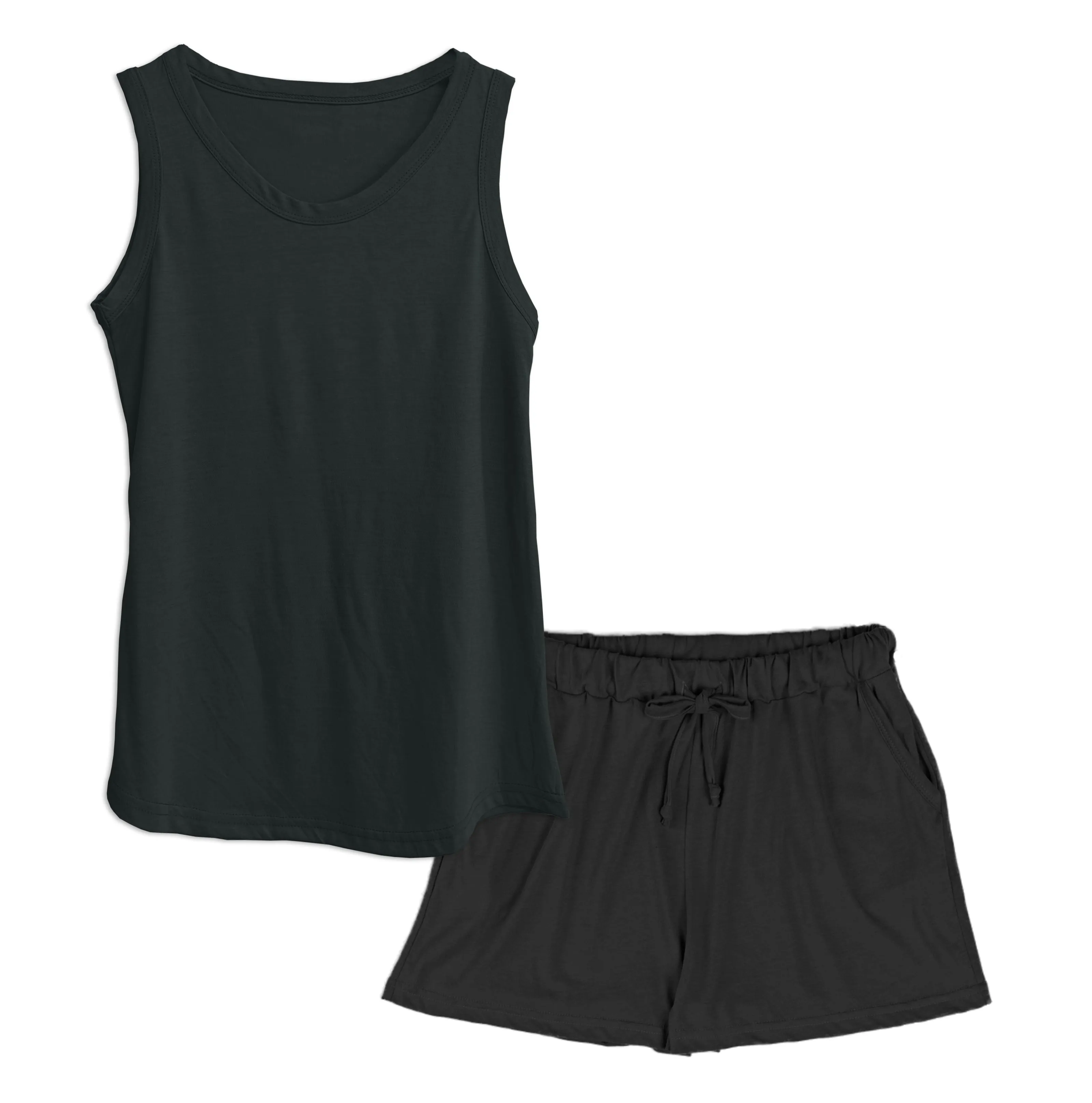 Women's Flowy Tank   PJ Shorts Set in Modal/Cotton Blend