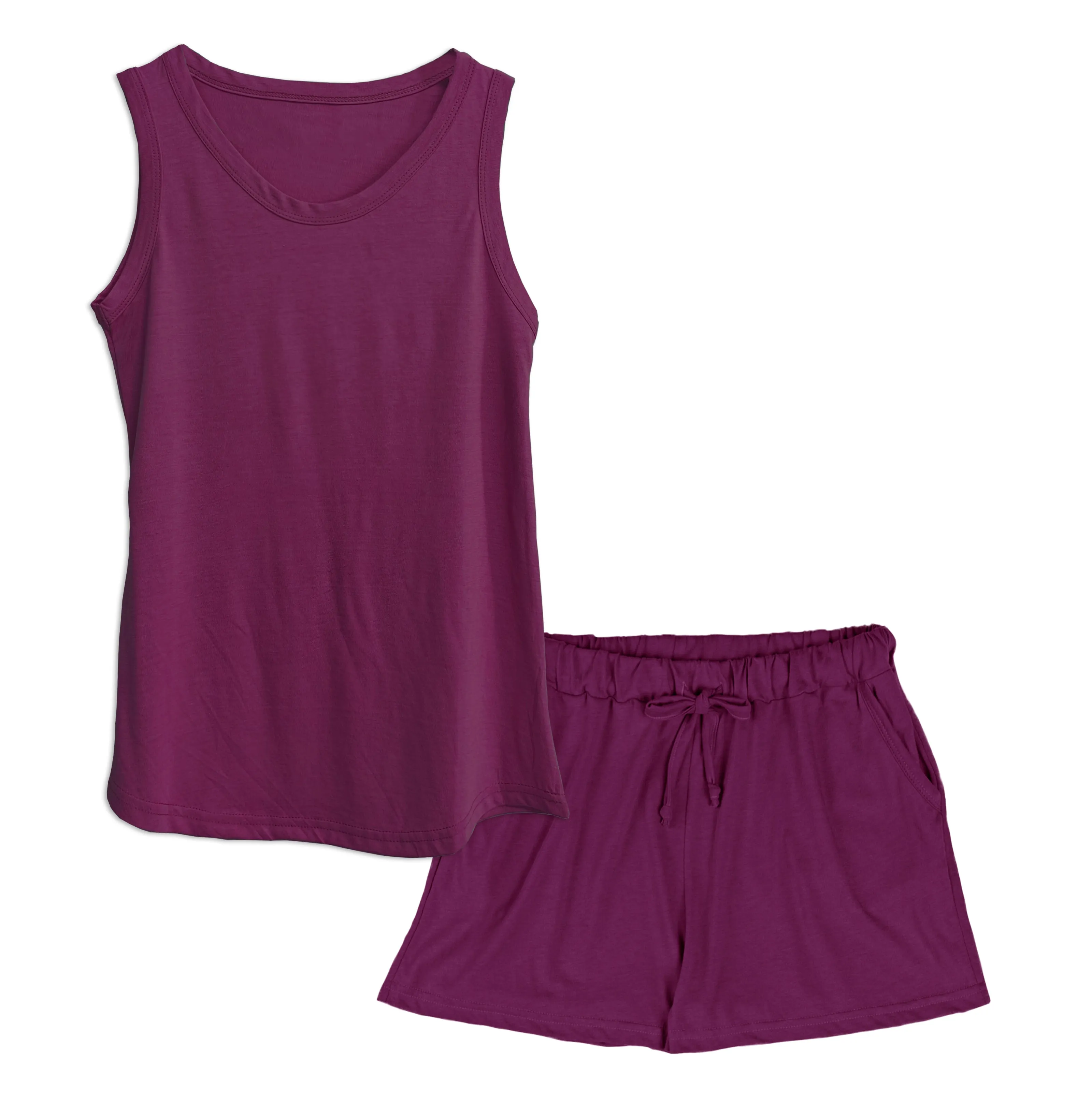 Women's Flowy Tank   PJ Shorts Set in Modal/Cotton Blend