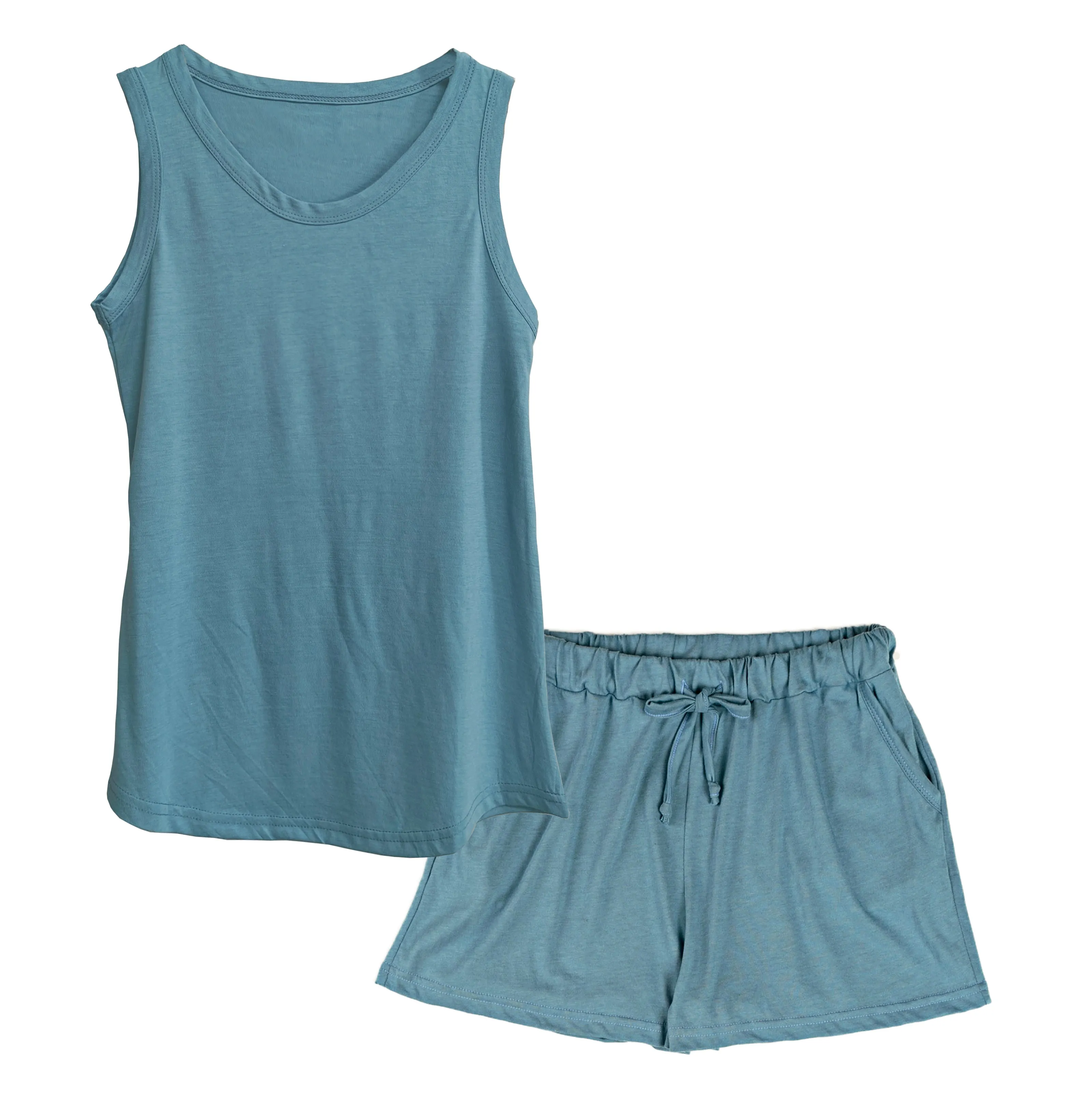 Women's Flowy Tank   PJ Shorts Set in Modal/Cotton Blend