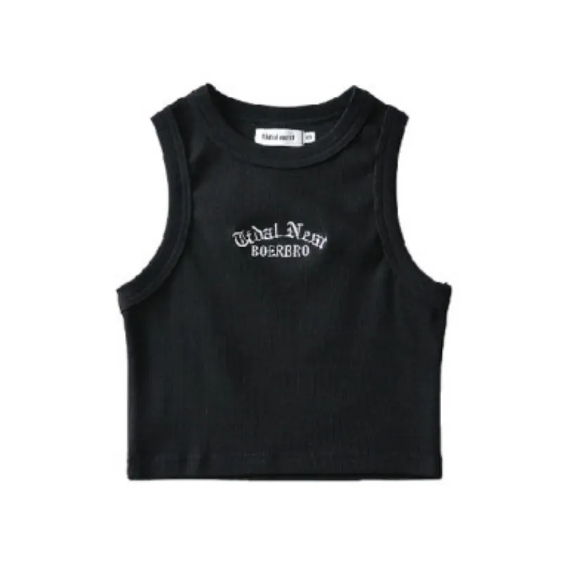 Women's Vintage Letter Embroidery Cami Top