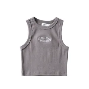 Women's Vintage Letter Embroidery Cami Top