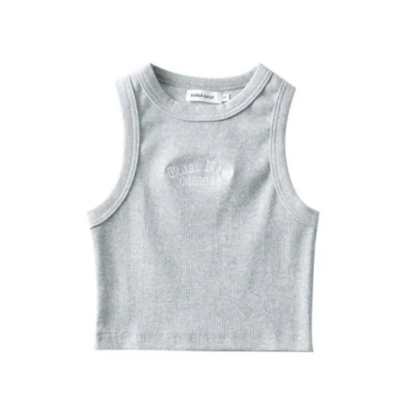 Women's Vintage Letter Embroidery Cami Top