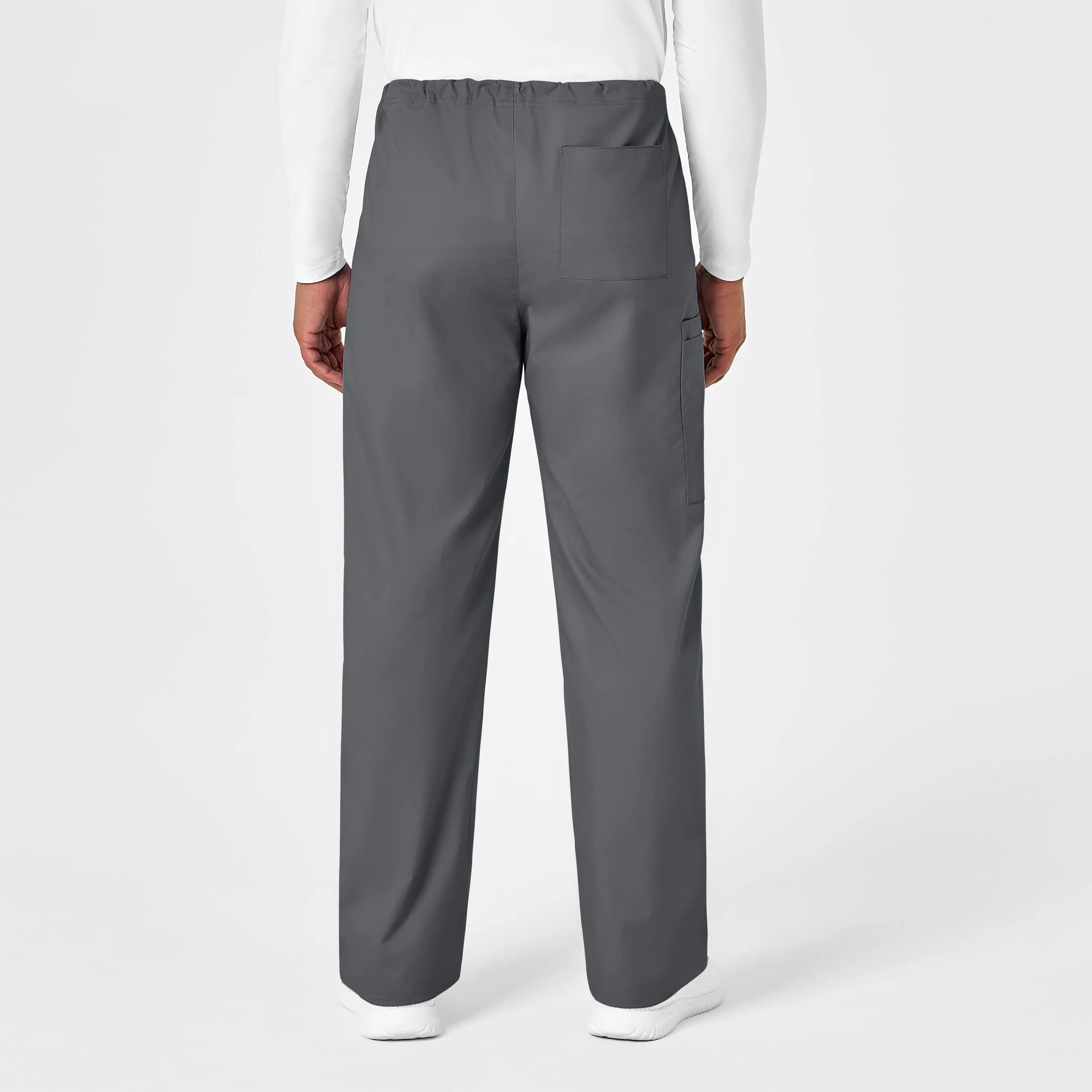 WonderWORK 500 Unisex Drawstring Cargo Scrub Pants Pewter