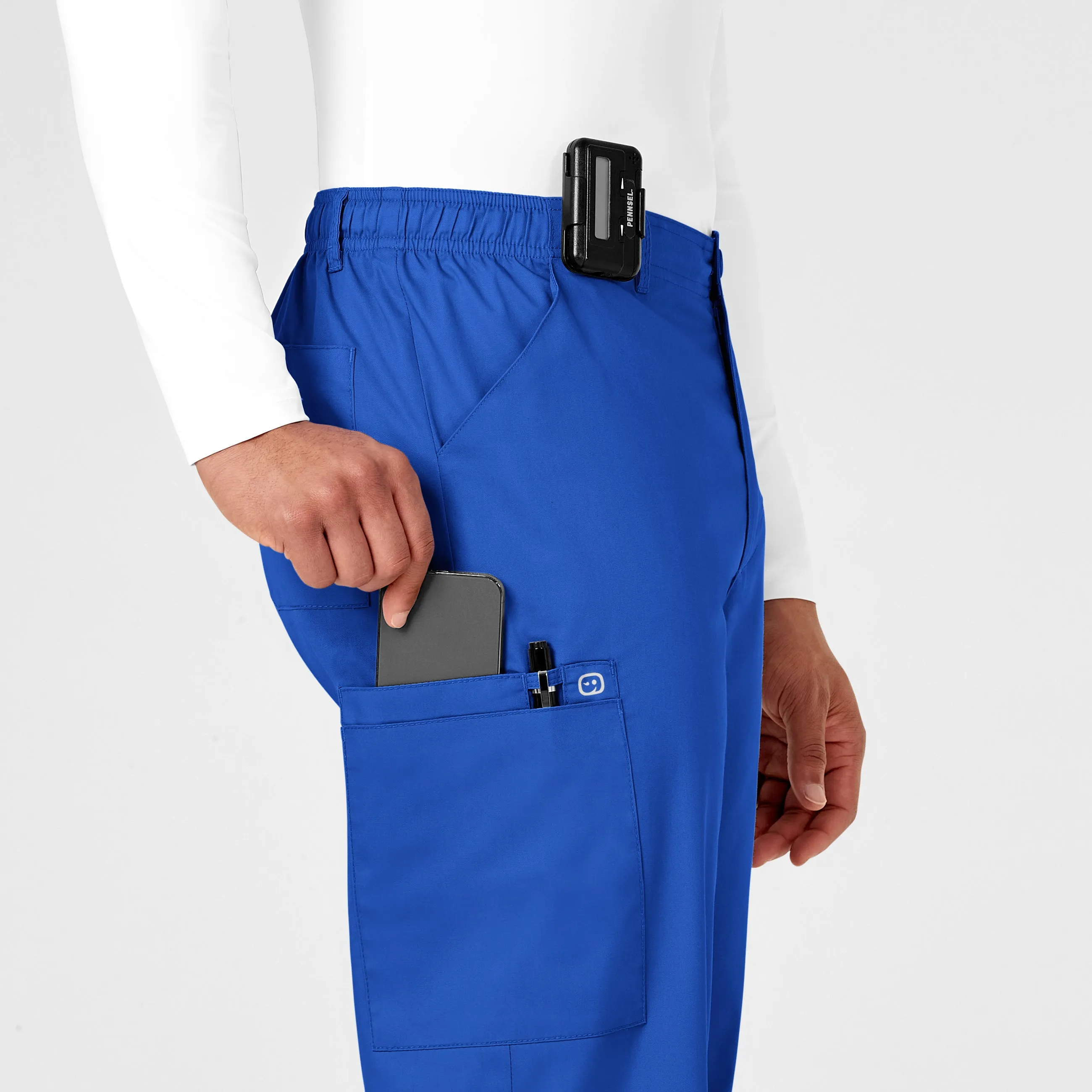 WonderWORK 503 Men's Cargo Scrub Pants Royal