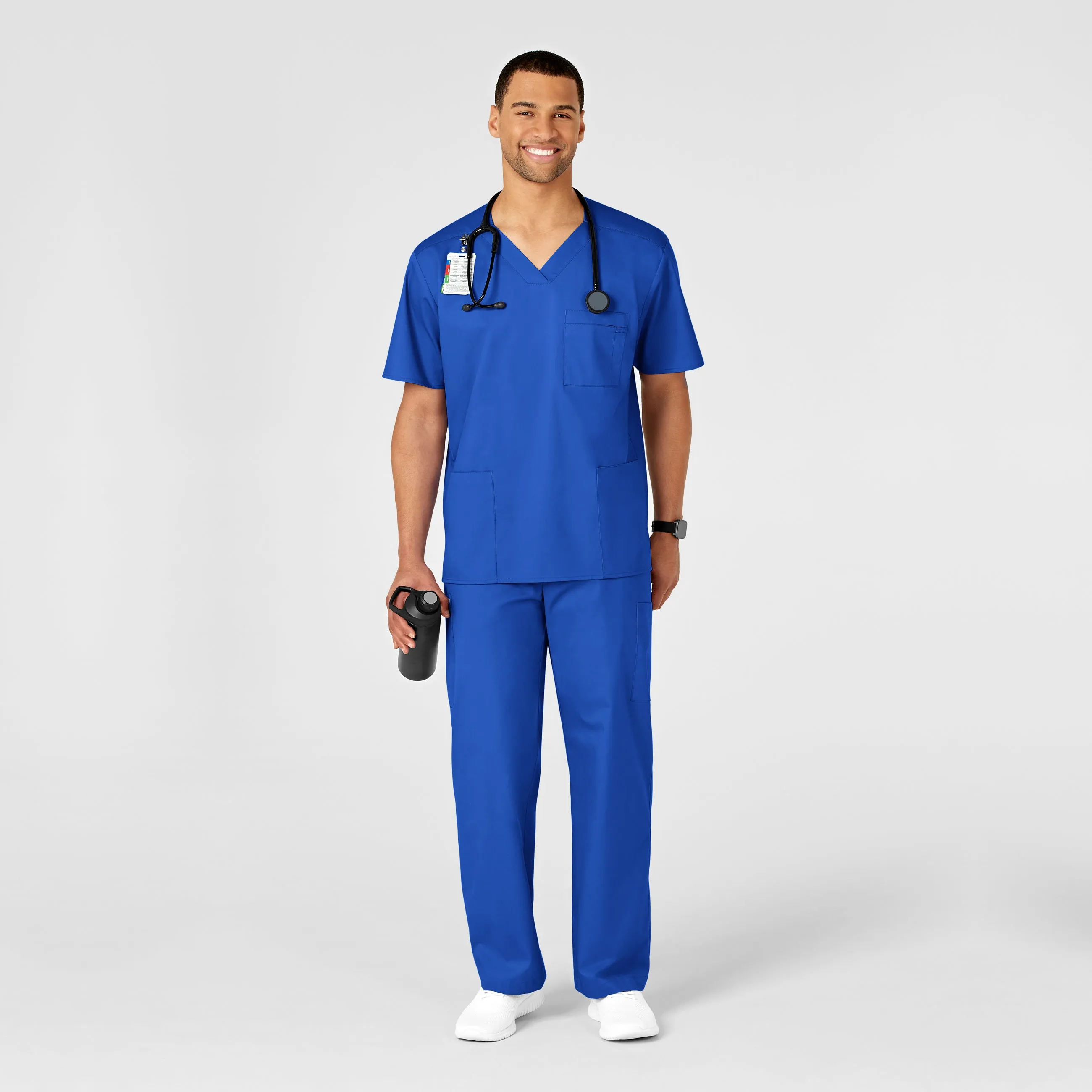 WonderWORK 503 Men's Cargo Scrub Pants Royal