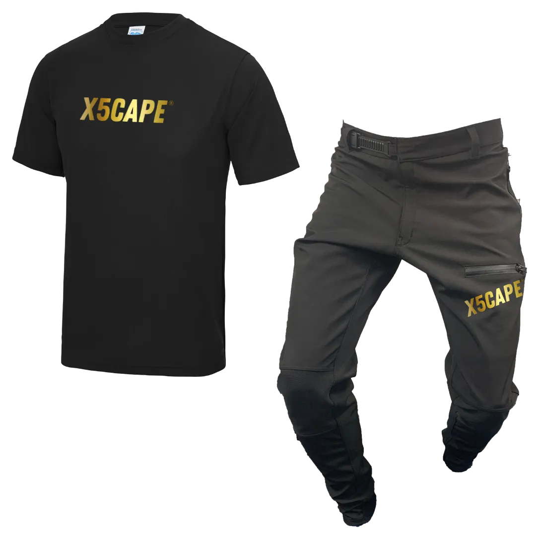 X5CAPE Rebellion Youth 24K Short Sleeve Mountain Bike Race Kit