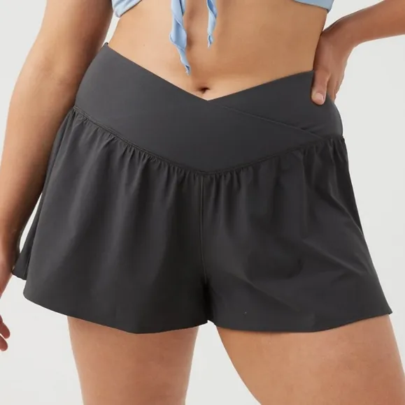 XS,S: Aerie Crossover Flowy Stretch Shorts