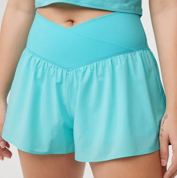 XS,S: Aerie Crossover Flowy Stretch Shorts