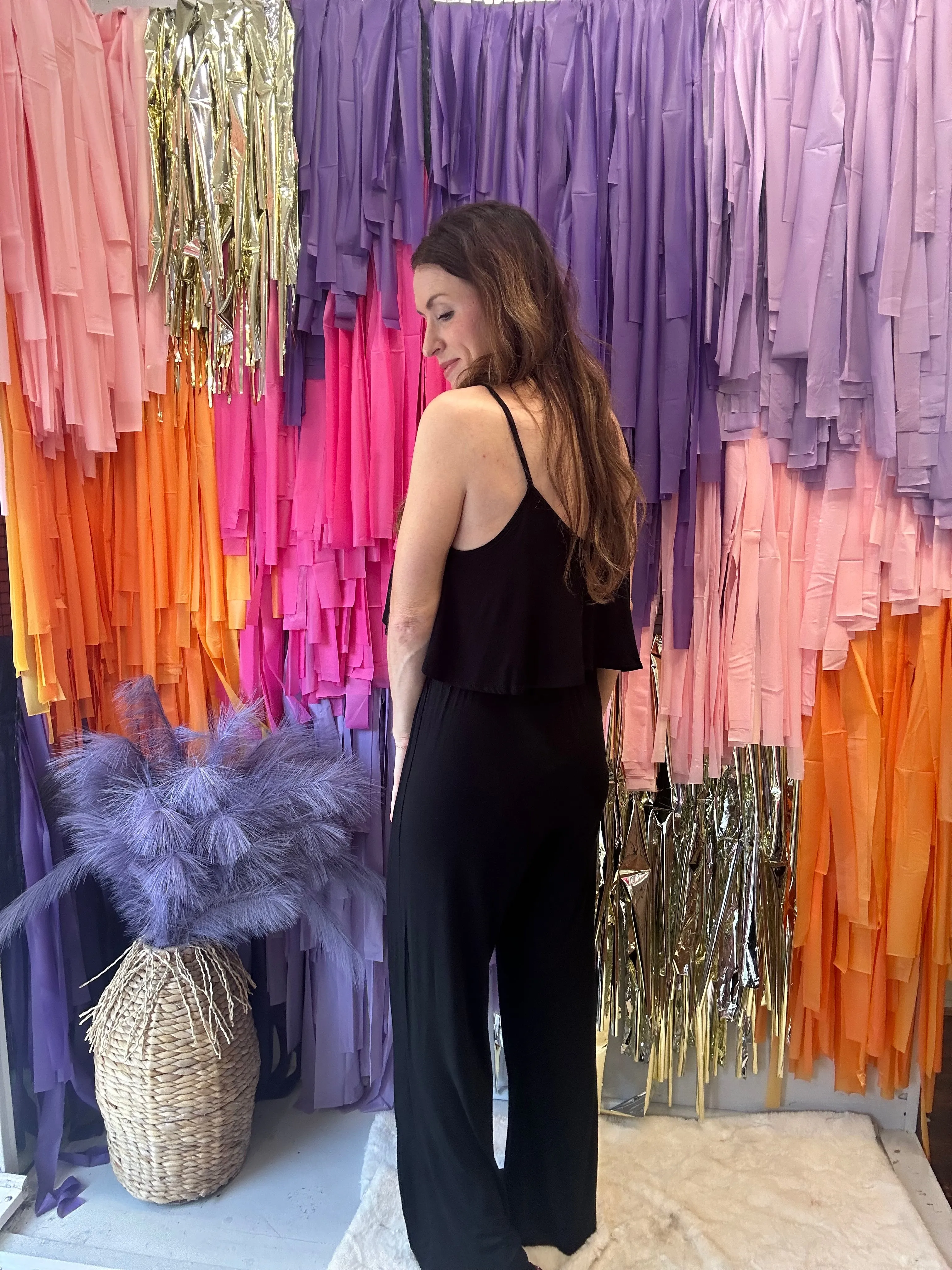 You’re Worth It Jumpsuit: Black