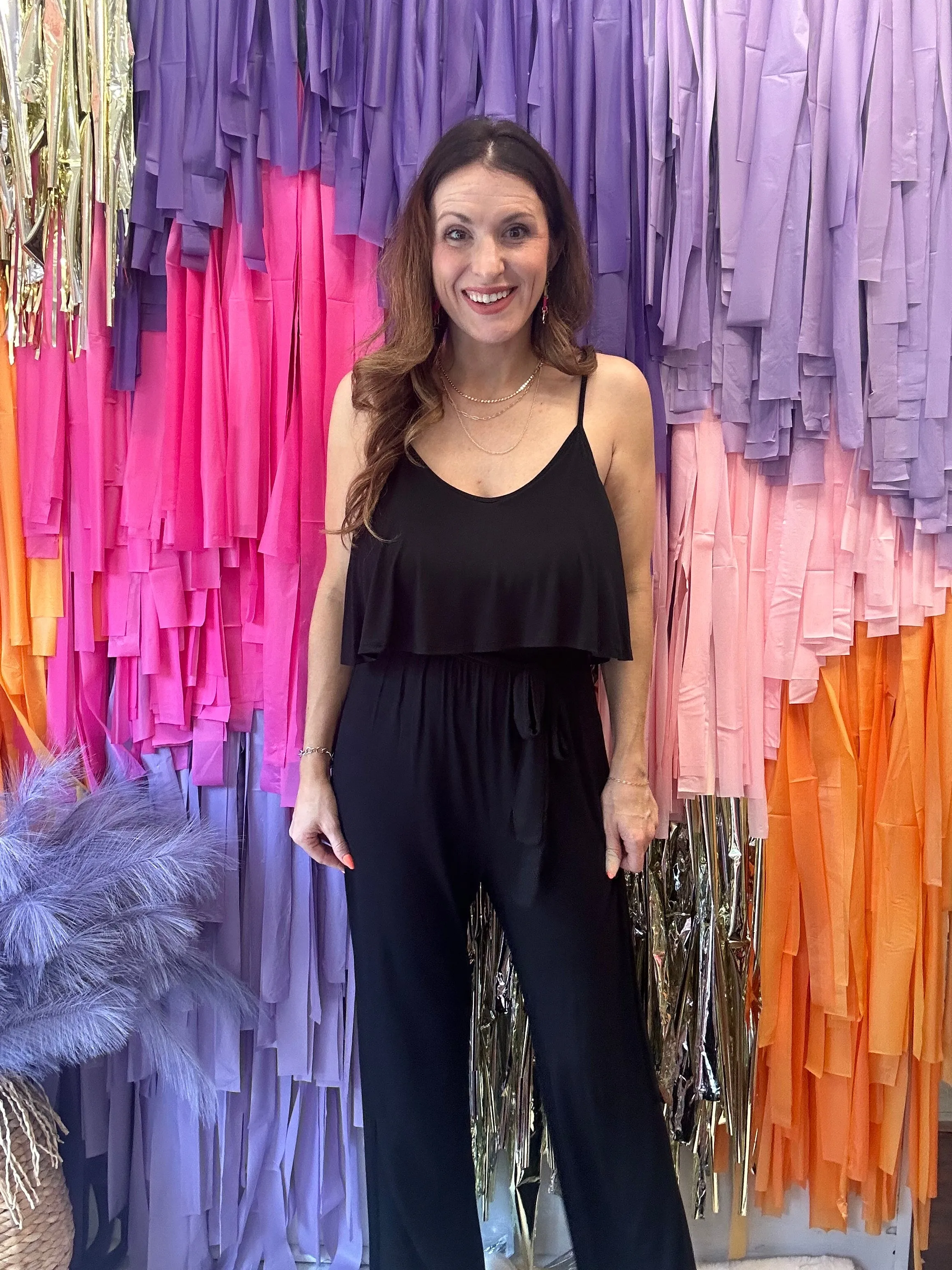 You’re Worth It Jumpsuit: Black