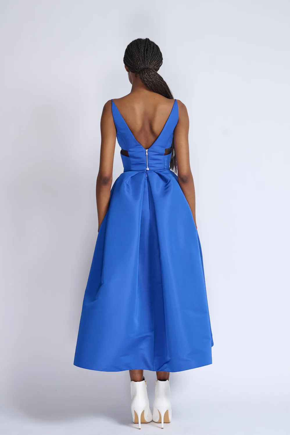 Yves Blue Faille Top